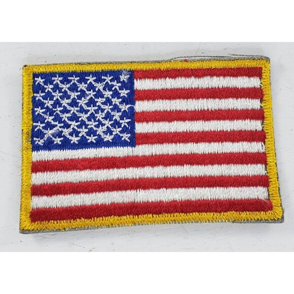 Vintage American Flag Patch Military Star and Stripes - Picture 1 of 2